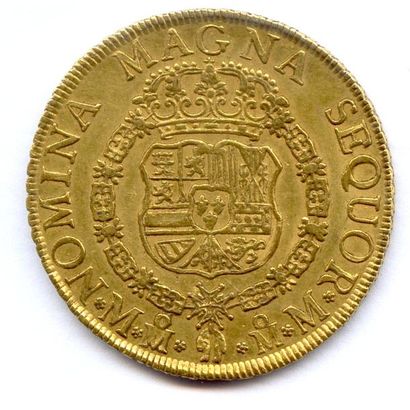 MEXIQUE FERDINAND VI Roi d'Espagne 1746-1760 8 Escudos 1757 Mexico (M -M). 26,97...