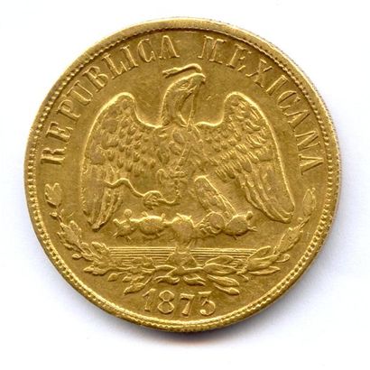 MEXIQUE République 20 Pesos 1873 Culican...