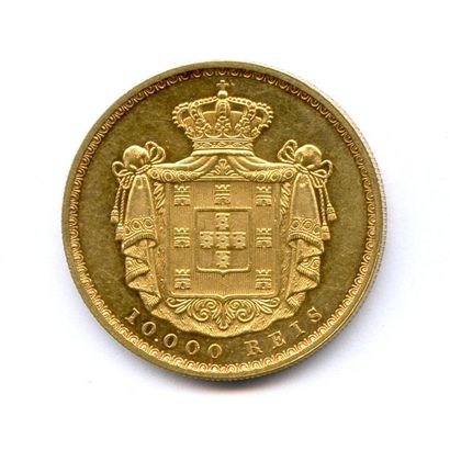 PORTUGAL LOUIS Ier 1861-1889 10 000 Reis (Coroa) 1879 Lisbonne. 17,66 g Fr 152 S...