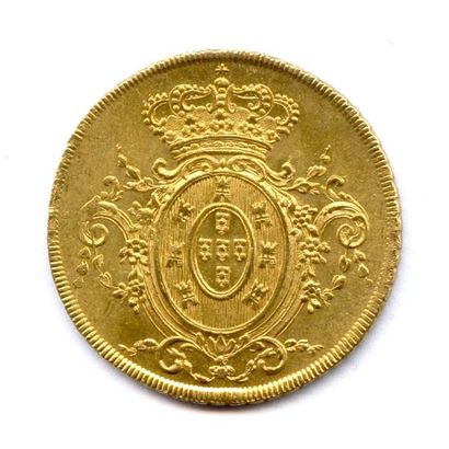 BRÉSIL JEAN Prince Régent 1805-1818 6 400 Reis 1805 R Rio. 14,38 g Fr 93 Superbe...