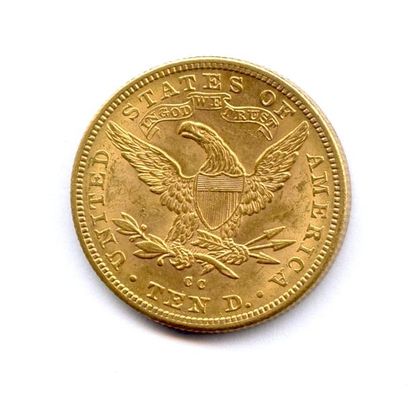 U.S.A. 10 Dollars 1891 CC Carson City. 16,79 g Fr 161 Rare. Très bel exemplaire.