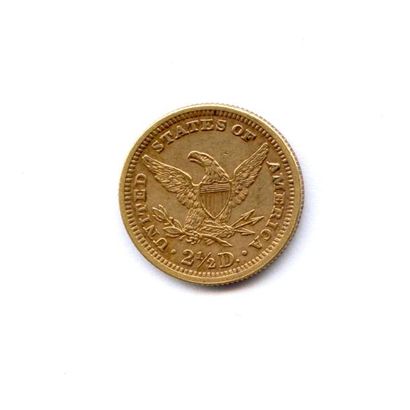 U.S.A. 2 1/2 Dollars 1890 Philadelphie. 4,19 g Fr 114 Superbe