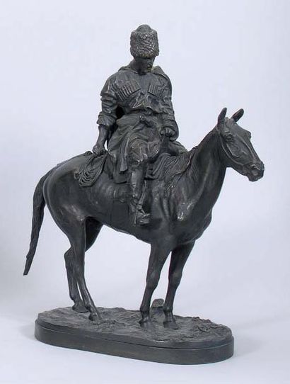 LANCERAY Evgueni Alexandrovitch (1848-1886). Conducteur de chevaux, Circassien tenant...