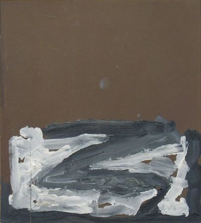 Jean Pierre PINCEMIN (1944-2005). Sans titre, 1986. Acrylique sur papier brun. 24...