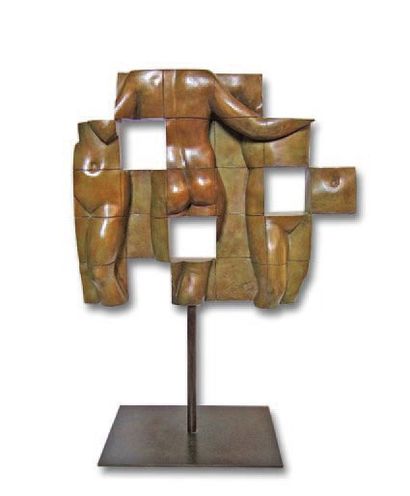 Sacha SOSNO (né en 1937). Les Trois grâces. Sculpture en bronze. 2008 Signée et numérotée...
