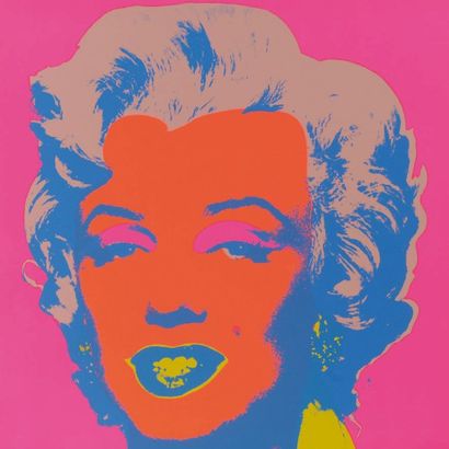 WARHOL Andy (1928-1987). Marilyn Monroe. Suite de 10 Sérigraphies 90 x 90 cm. Edition...