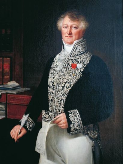 Attribué à Constance Marie CHARPENTIER (1767 - 1849) Portrait du Préfet des Pyrénées...