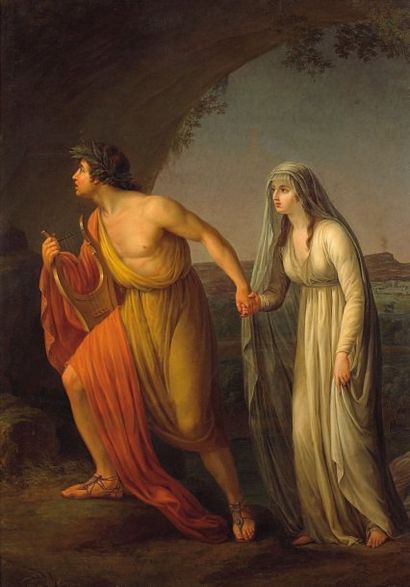 Attribué à Gioacchin Giuseppe SERANGELI (1768-1852) Orphée et Eurydice quittant les...
