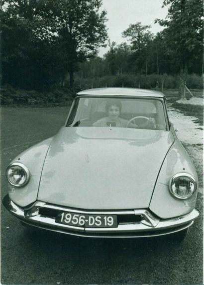 Citroën DS 19. Paire de photos de tournage...
