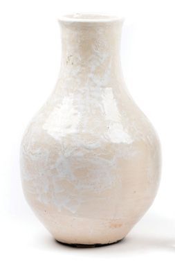 JACQUES LENOBLE (1902-1967) Vase en céramique vernissée de forme balustre à haut...