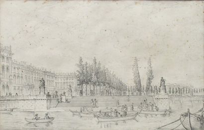 RUSCA Luigi (1758-1822) Vue perspective de la promenade de l'Amirauté du côté de...