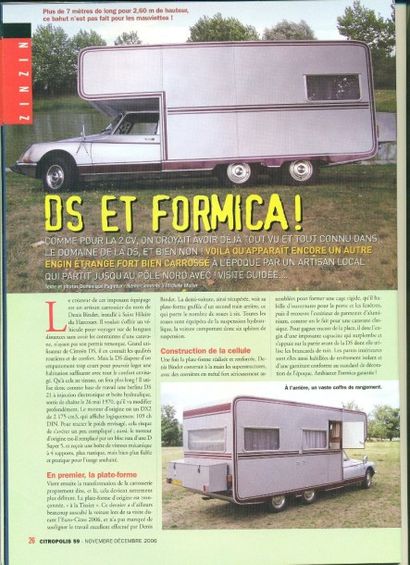 CITROËN DS 21 IE Camping-car Bindet 1970 Pièce unique! Hallucinant camping-car réalisé...