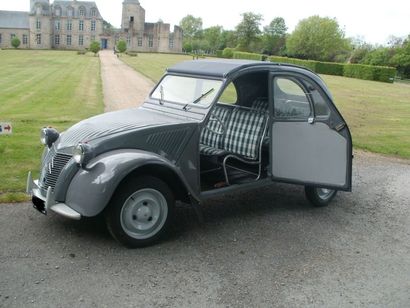 CITROËN 2CV AZ 1956 N° de série 265206 - Superbe restauration - Grise - Intérieur...