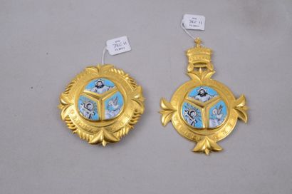 ÉTHIOPIE DEC011
Grand Croix de l'Ordre de la Reine de SABA Métal doré TTB Sans é...