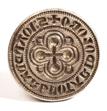 null Jean de Narb, notaire d'Oloron. Vers 1310-1320.
Matrice circulaire (24 mm);...