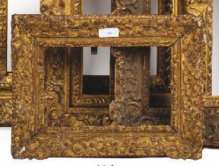 null CADRE en chêne sculpté et doré à décor Bérain.
Époque Louis XIV.
Modifié dans...