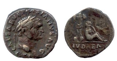 VESPASIEN (69-79) 


Denier d’argent frappé à rome en 69-70. (Sa tête laurée / La...