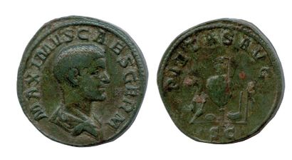 MAXIME fils de Maximin Ier (235-238) 


Sesterce (grand bronze) frappé à Rome en...