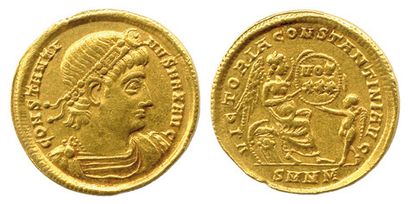 CONSTANTIN Ier le GRAND (310-337) 


Solidus (sou d’or) frappé à Nicomédie en 335....