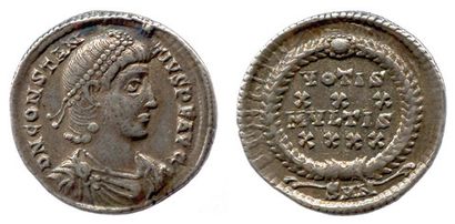 CONSTANTIUS II (337-361) 


Silique d’argent frappé à Nicomédie en 354-355.


(Son...
