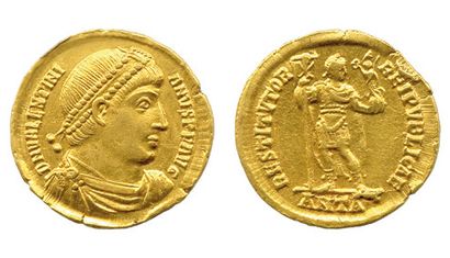 VALENTINIEN Ier (364-375) 


Solidus (sou d’or) frappé à Antioche en 364 (1ère officine)....