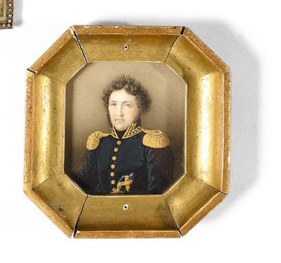 Angèlique BOULLET ( vers 1810 -1866) 


Portrait de militaire en uniforme bleu; ses...