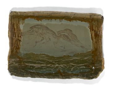 null Très belle PAESINA à patine ancienne (Florence, Italie), (17 x 12 cm)