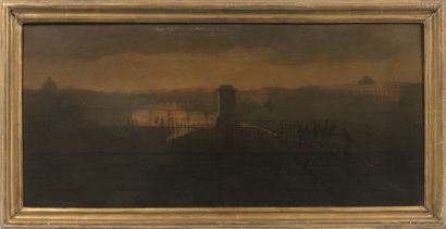 Isidore DAGNAN (1790 – 1875) 

Vue de la Seine depuis le Pont Neuf

Huile sur papier...