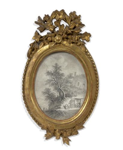 Aignan Thomas DESFRICHES (1715-1800) 

Maison dans les arbres

Fusain sur papier...