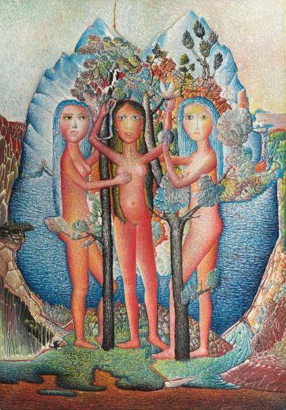 null Aristide CAILLAUD (1902-1990)

Les trois femmes, 67

Huile sur toile signée...