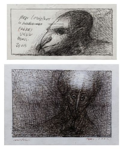 null Louis PONS (Né en 1927)

Portraits d'enfants, Rat, 2004

Quatre dessins à l'encre...