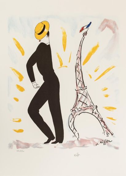 null Charles KIFFER (1902-1992)

Maurice Chevalier, Tour Eiffel

Lithographie signée...