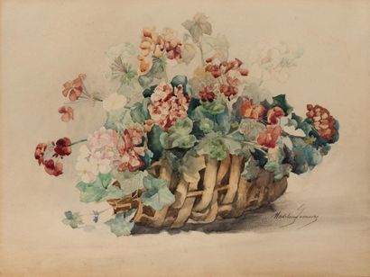 null Madeleine Jeanne LEMAIRE (1845-1928)

Panier de fleurs

Aquarelle signée en...