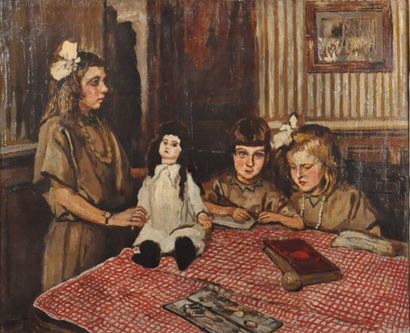 null Marcel François LEPRIN (1891-1933)

Les trois sœurs Quizet

Huile sur toile...