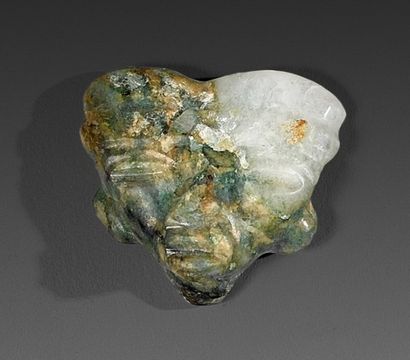 null Trois MASQUETTES en pierre verte cristallisee sculptee
TEOTIHUACAN 200 - 650...