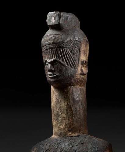 null Statue Ibo - Nigeria
Bois a patine crouteuse - pigments - Resine - bronze -...