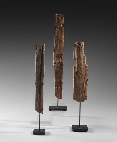 null Ensemble de TROIS rares et anciennes EFFIGIES de ‘KACHINA ‘ 
Arizona/Nouveau...