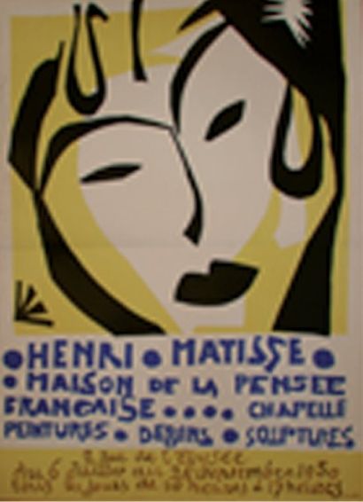 MATISSE Henri (1869-1954) Affi che 1950 dim 76 x 53 cm