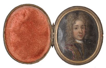 ECOLE FRANCAISE vers 1700, suiveur de Hyacinthe RIGAUD Portrait de gentilhomme à...