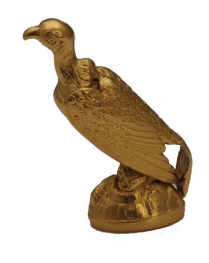 null CACHET en or jaune en forme de vautour perché Poids : 12 g