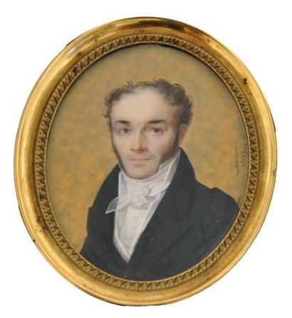 MANSION André Léon LARUE dit (1785 - 1840) Portrait de Louis PAQUET, fondateur de...