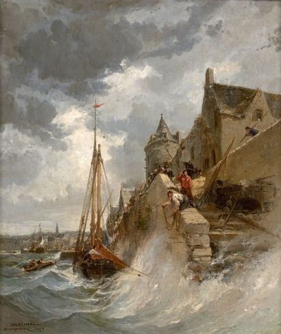 Jules NOËL (1810-1881) Douarnenez, 1859
Huile sur toile, signée, située et datée...