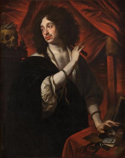 Attribué à Mary BEALE (1633- 1699) 
Portrait d'un acteur
Toile Sur la lettre en bas...