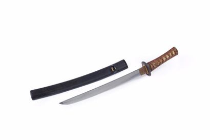 null Shinto o-tanto, unokubi zukuri, hamon midare, fusée percée de deux mekugi ana,...