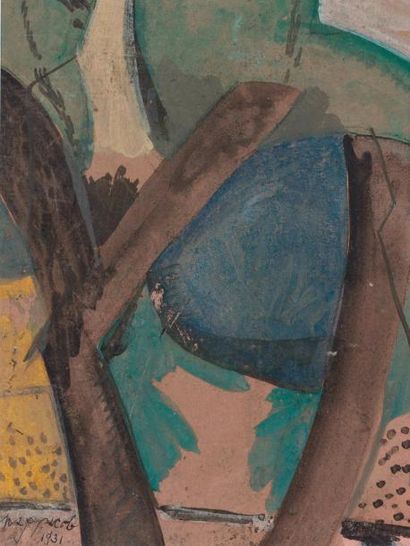 Max Cyprien JACOB (1876-1944) 

Paysage Cubiste,...