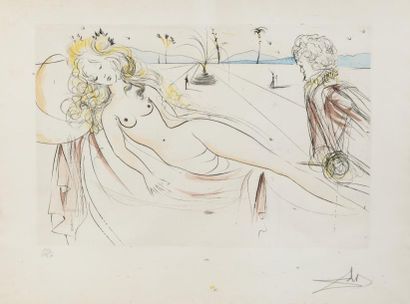 null Salvador DALI (1904-1989)

Vénus au joueur d'orgue, 1971

Planche 4 de la "Suite...