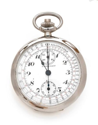 AURICOSTE - MONTRE chronographe en acier,...