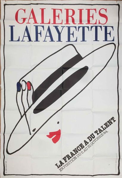 null LIV015 - Grande AFFICHE des Galeries Lafayette, 1984.
R. Cieslewicks
(Pliée)
Dim:...