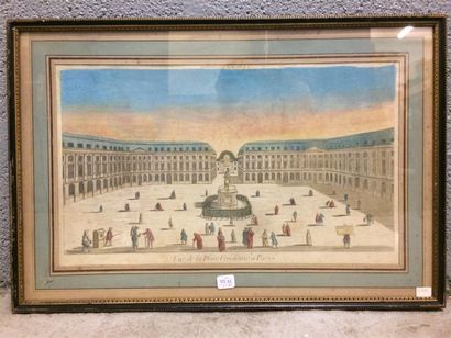 null TM035 - Vue de la place Vendôme à Paris 
VUE d'OPTIQUE 
XVIIIème siècle
25 x...