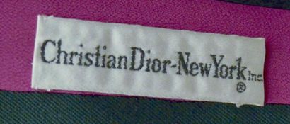 null CHRISTIAN DIOR, New-York INC : TAILLEUR-JUPE en gabardine de laine vert, veste...